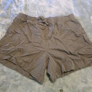 Women's Gray Casual Shorts